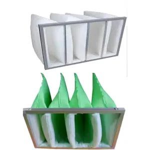 cotton white/green bag filter